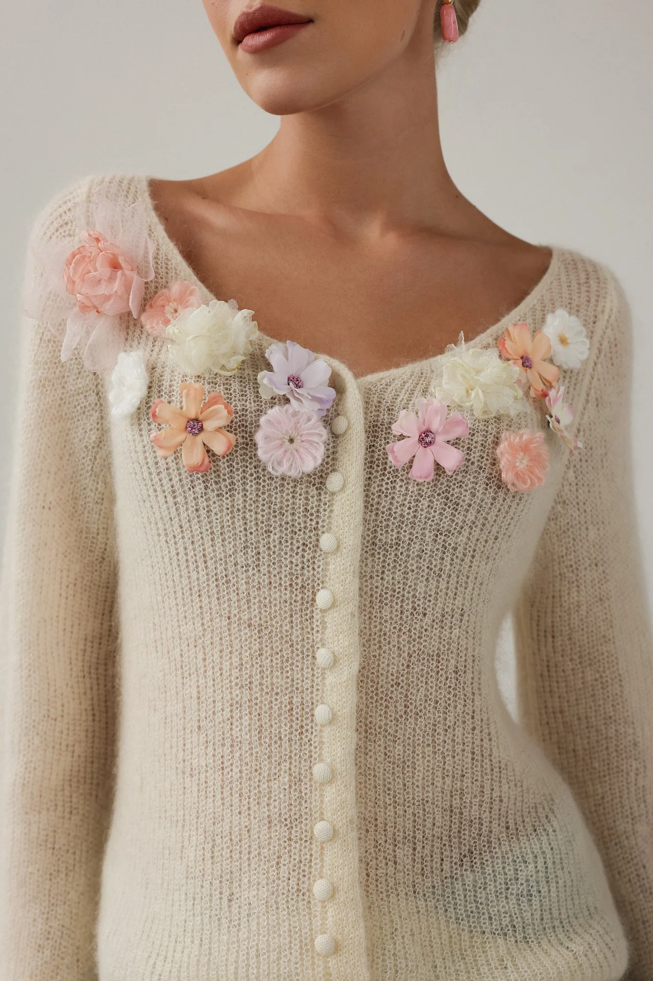 Кардиган (onesize (42-46RU), светло-бежевый). Избражение № 3