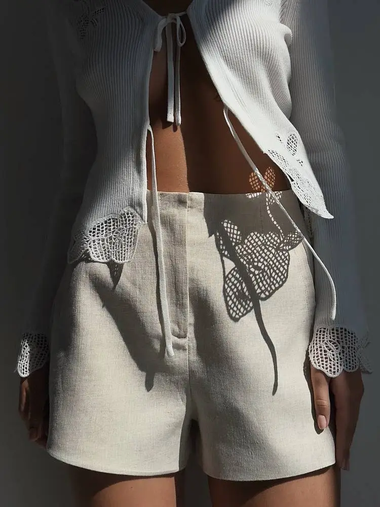 шорты (L (46), льняной). Изображение № 3