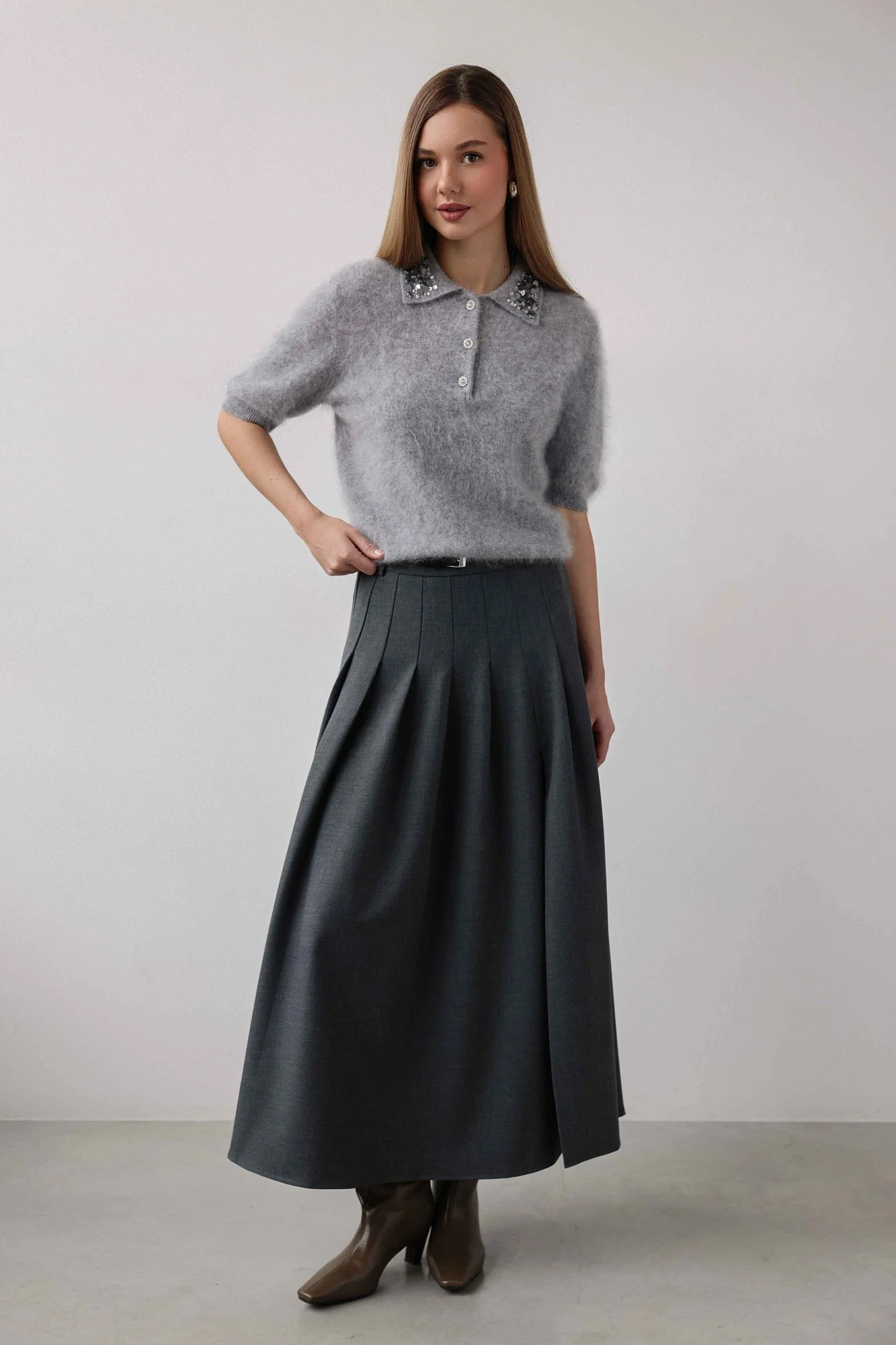 Юбка (S (42RU), серый). Избражение № 1