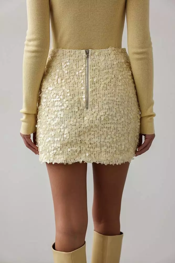 Костюм: жакет и юбка (S (42RU), нежно-жёлтый). Изображение № 6