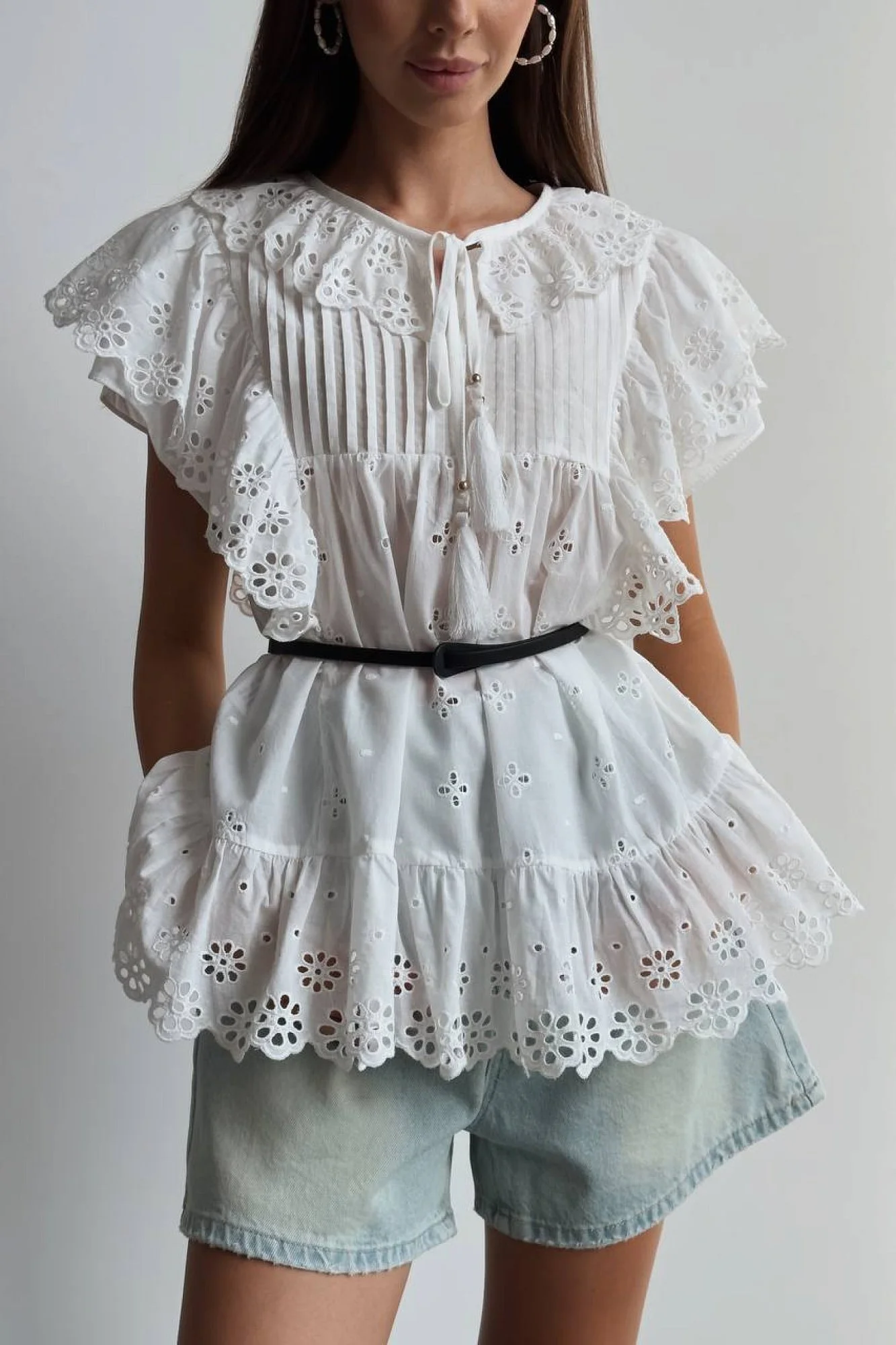 блузка (L, бежевый). Избражение № 5