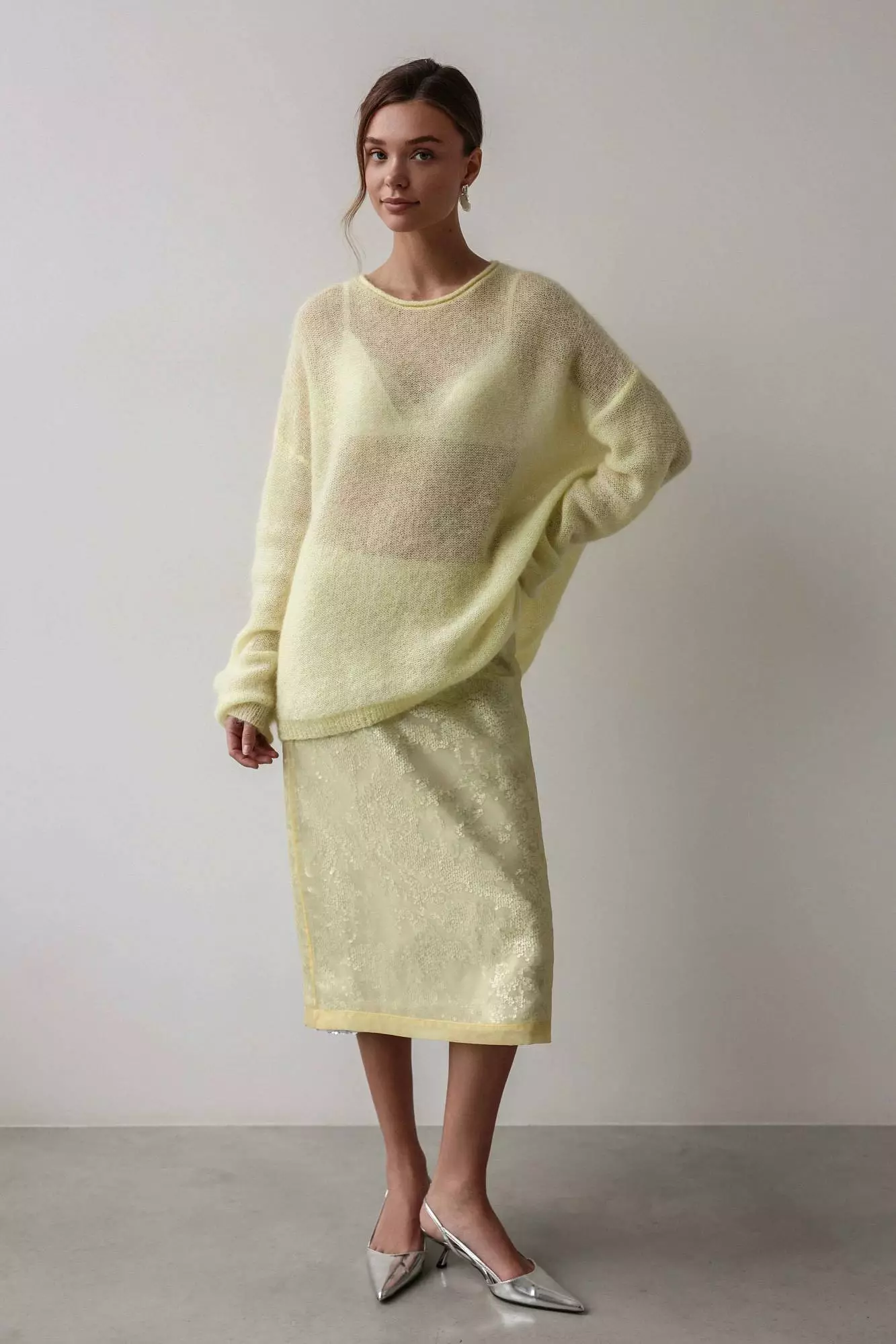 Юбка (S (42RU), светло-жёлтый). Избражение № 1