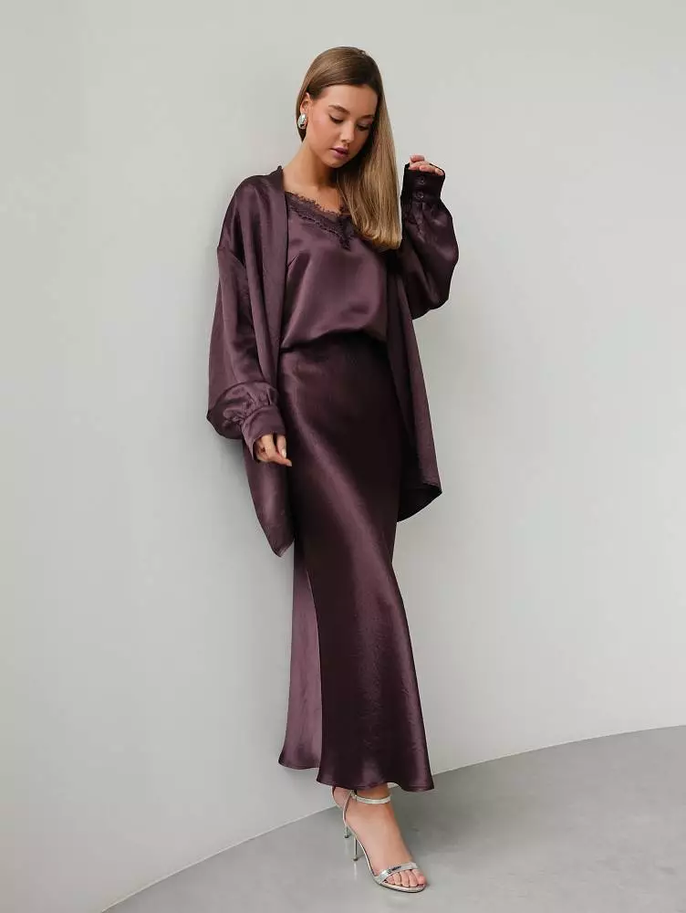 Накидка (onesize (42-46RU), сливовый). Изображение № 4