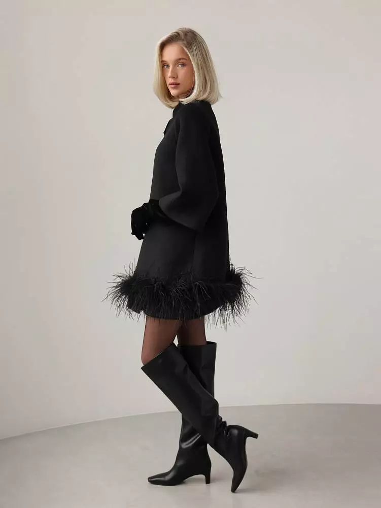 Пальто (M (44RU) чёрный). Изображение № 6