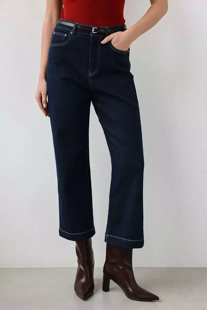 Джинсы (S (42RU), тёмно-синий). Изображение № 2