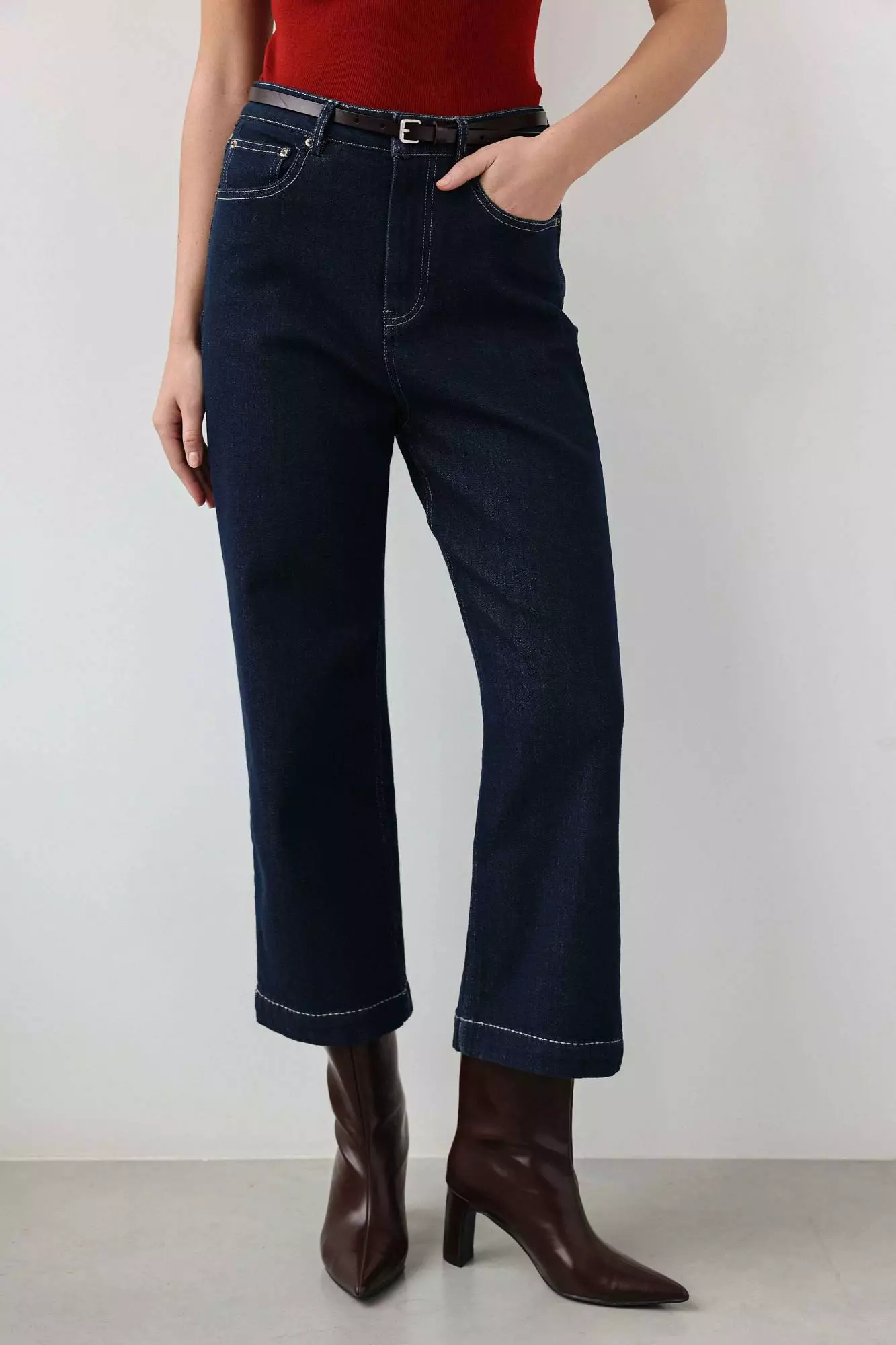 Джинсы (S (42RU), тёмно-синий). Избражение № 2