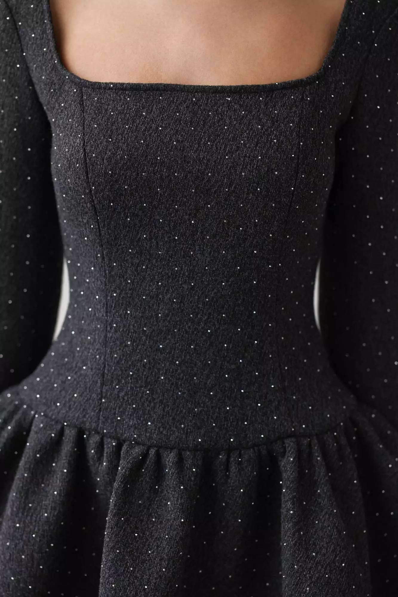 Платье (S (42RU), тёмно-серый). Избражение № 3