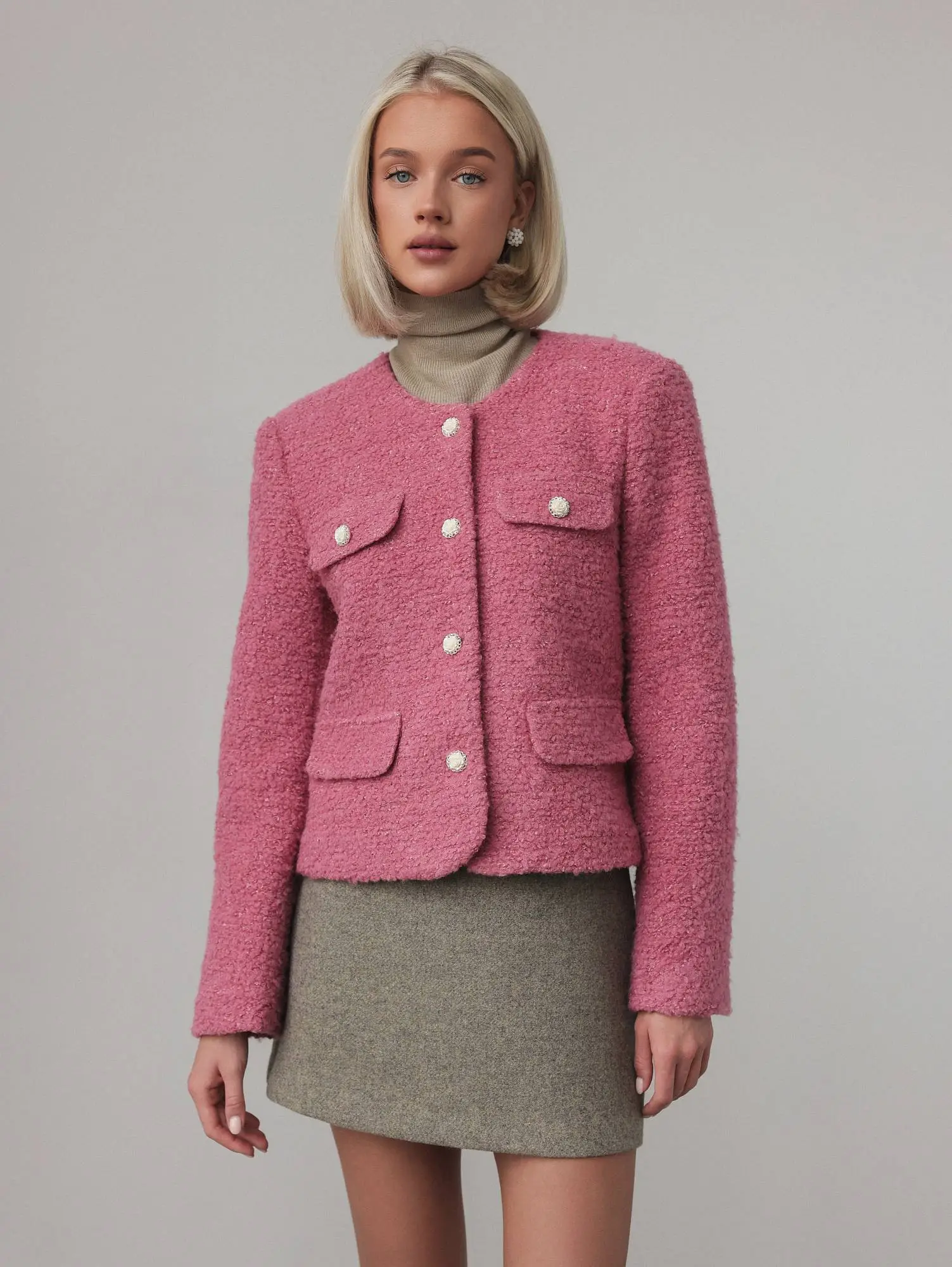 Жакет (M (44RU), розовая пастель). Избражение № 1