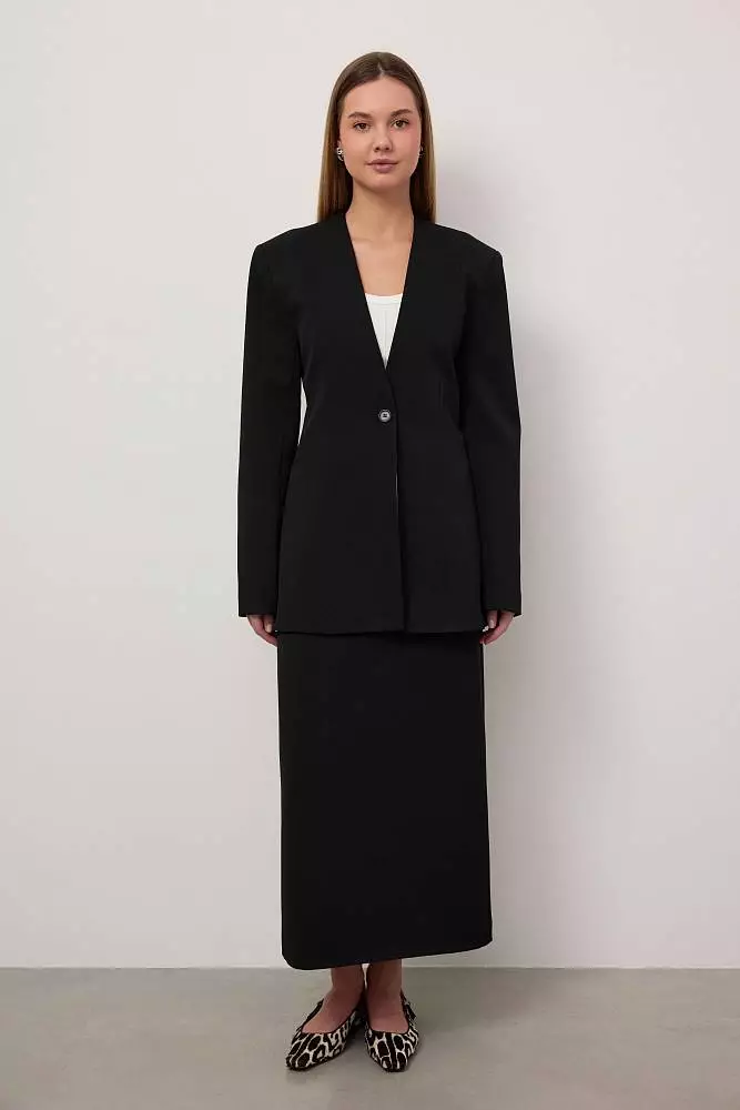 Пиджак (M (44RU), чёрный). Изображение № 1