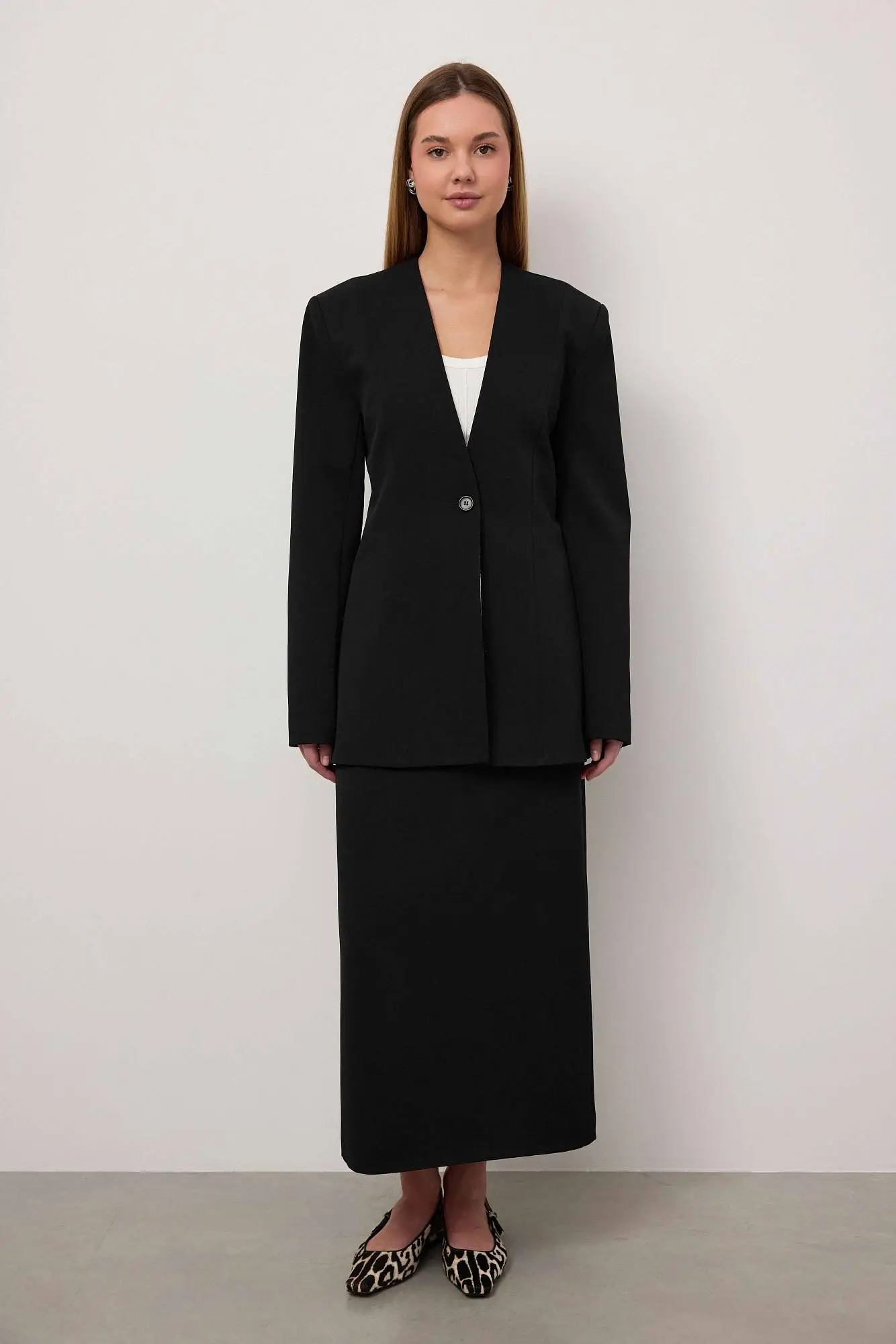 Пиджак (S (42RU), чёрный). Избражение № 1