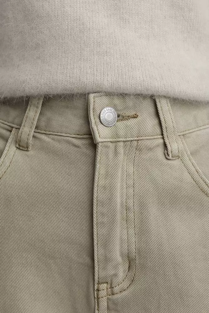 Джинсы (M (44RU), светло-оливковый). Изображение № 3