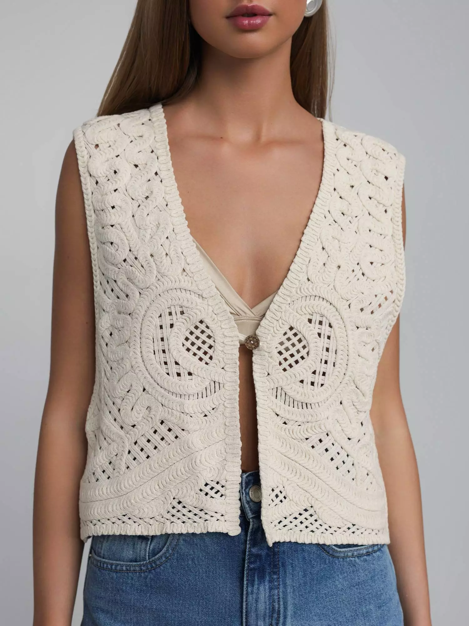 Жилет (L (46RU), бежевый). Избражение № 1