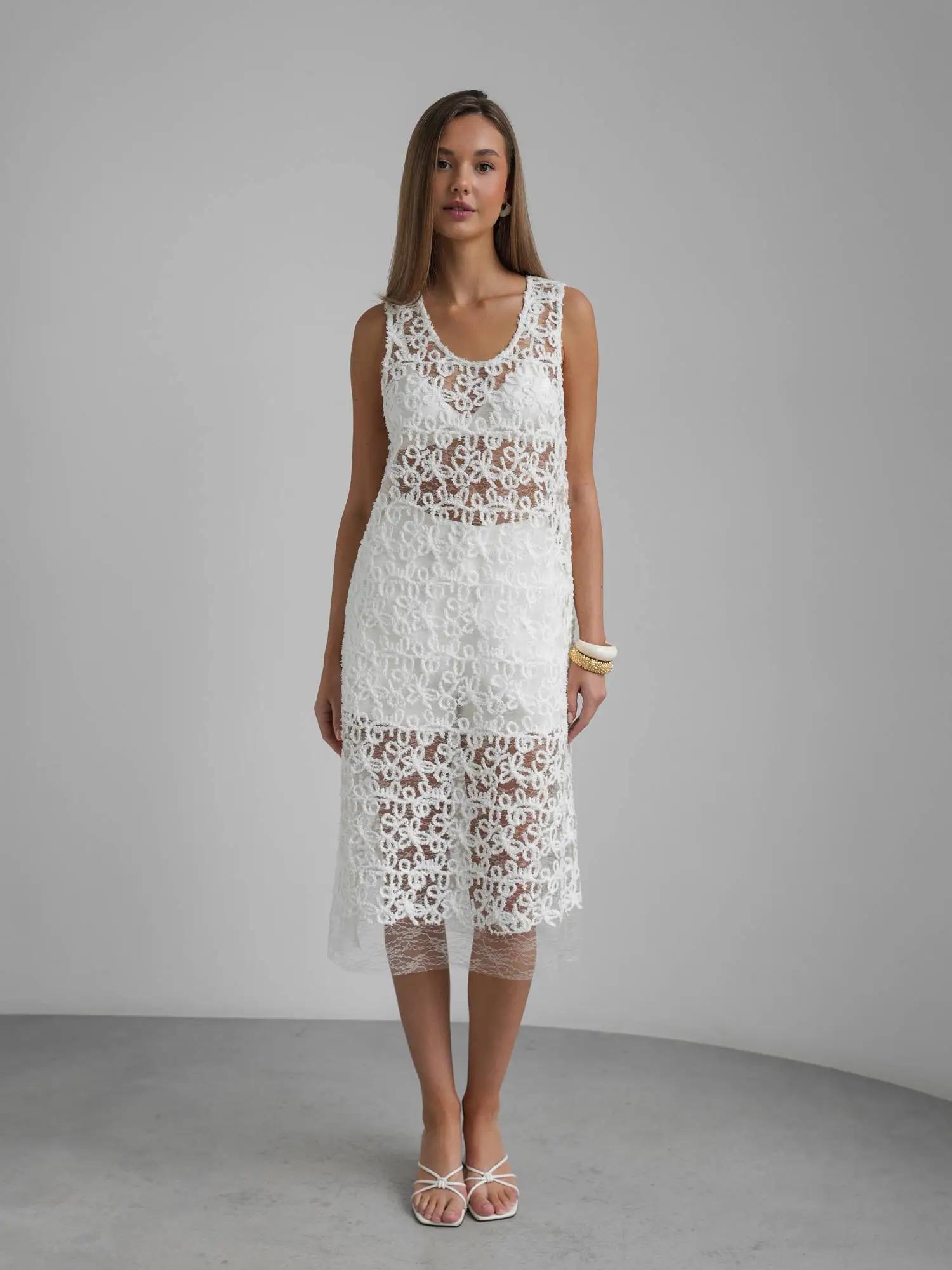 Топ (M (44RU), молочный). Избражение № 1