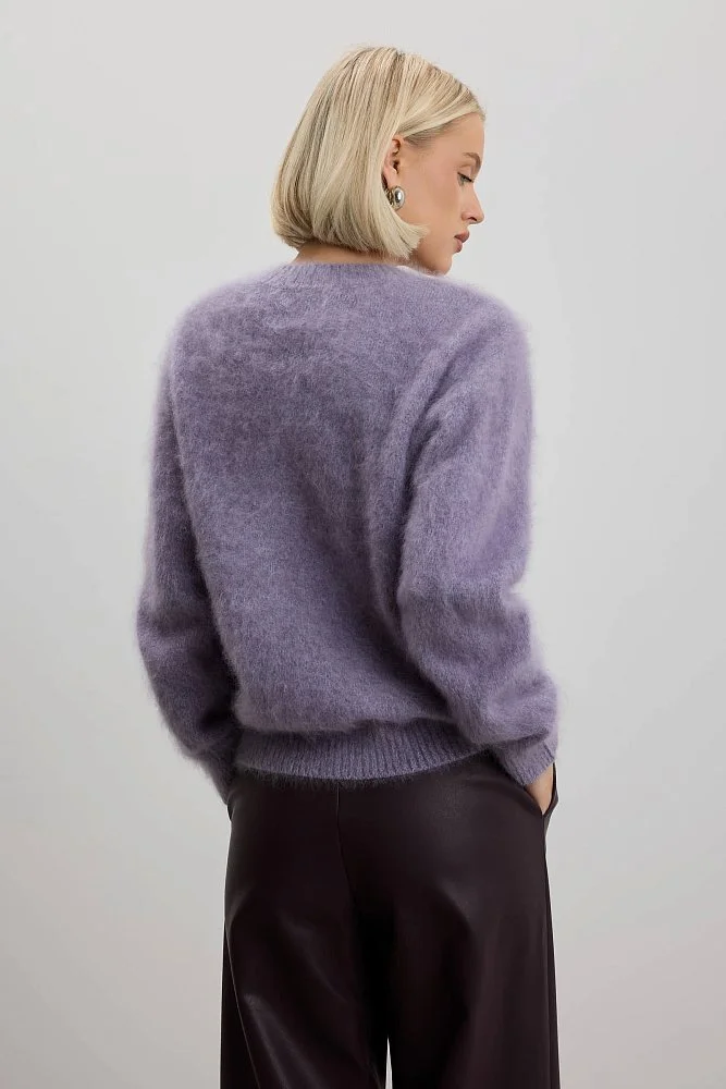 Свитер (onesize (42-46RU), фиолетовый). Изображение № 6