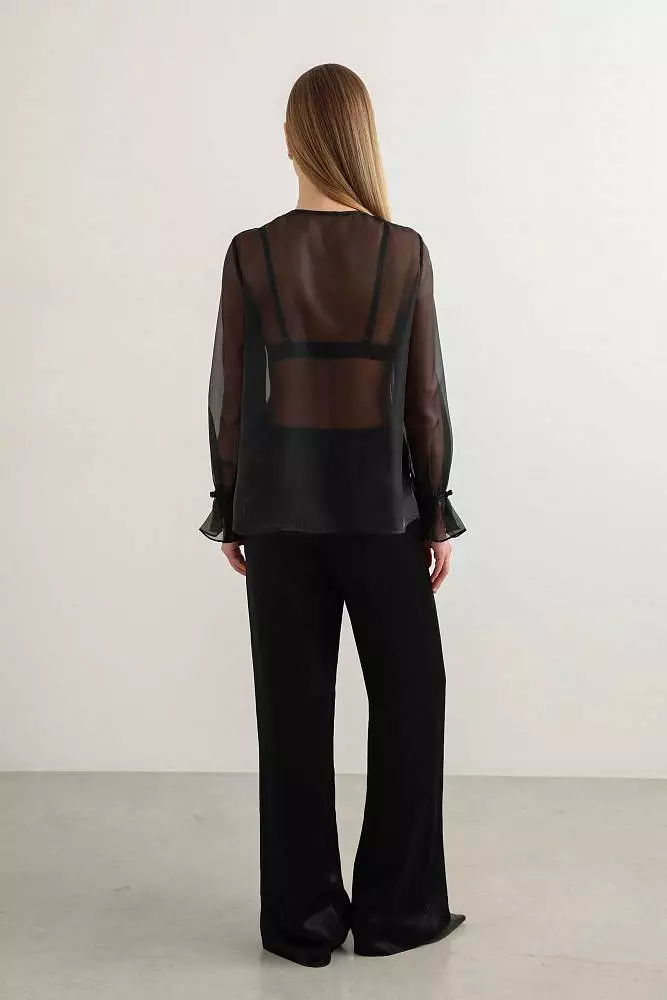 Блуза (L (46RU), чёрный). Изображение № 2