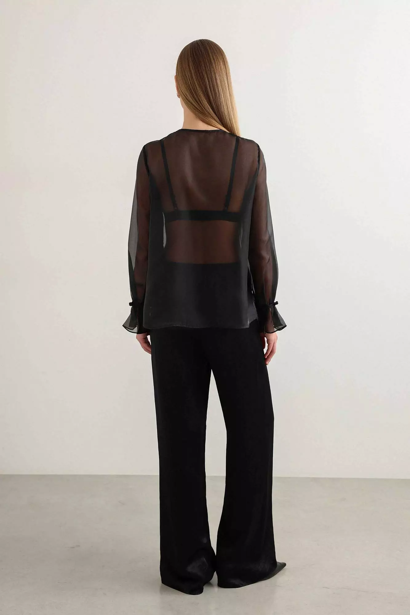 Блуза (S (42RU), чёрный). Избражение № 3