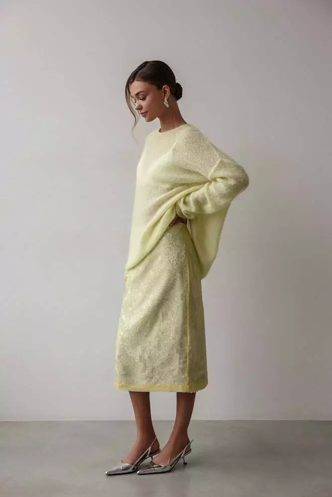 Юбка (S (42RU), светло-жёлтый). Изображение № 2