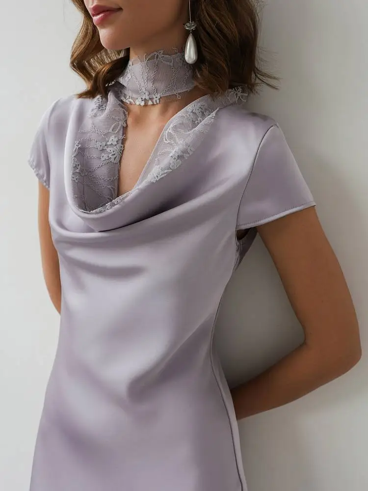 Платье (S (42RU), лиловый). Изображение № 3