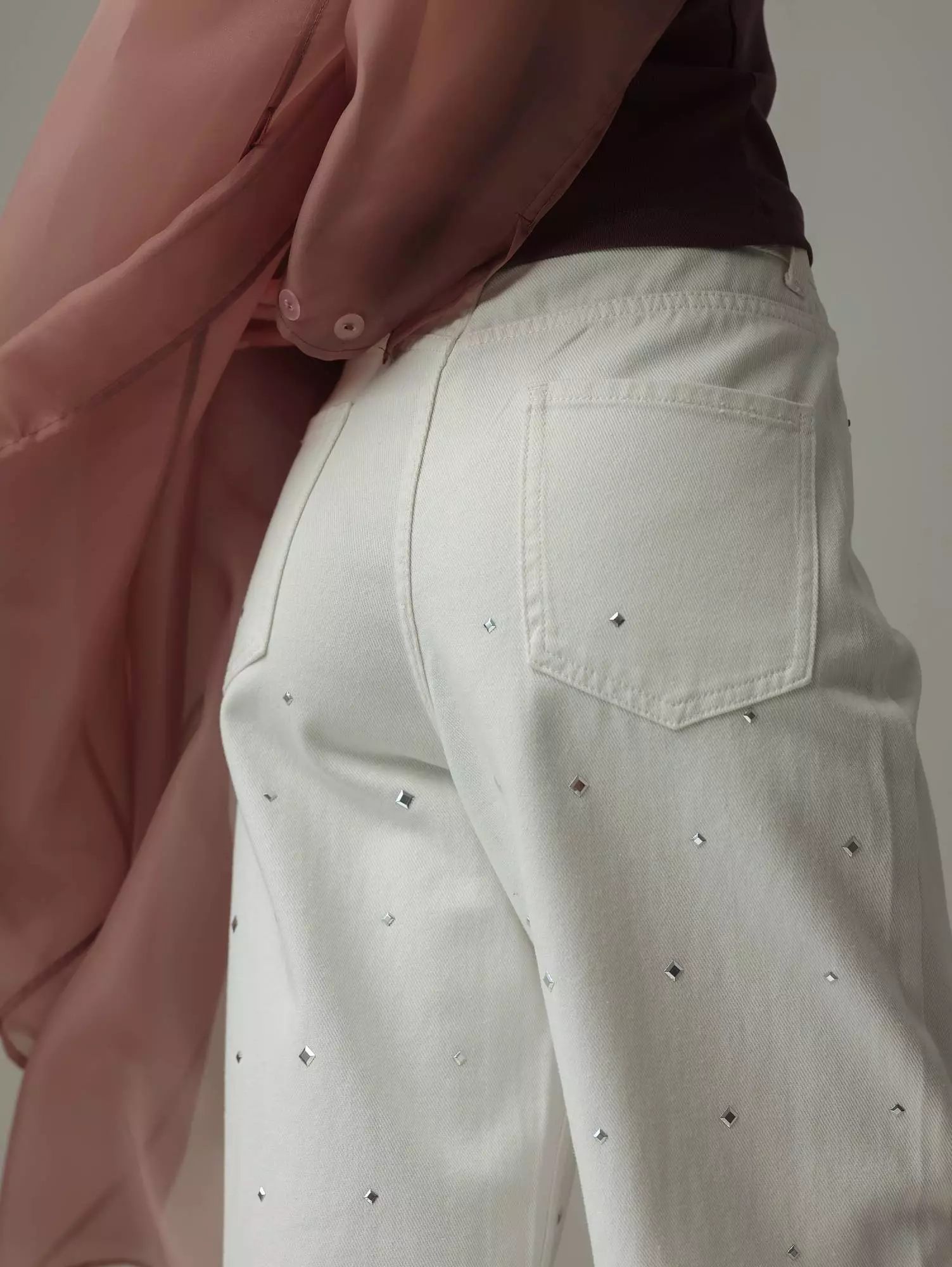 Джинсы (S (42), белый). Избражение № 4