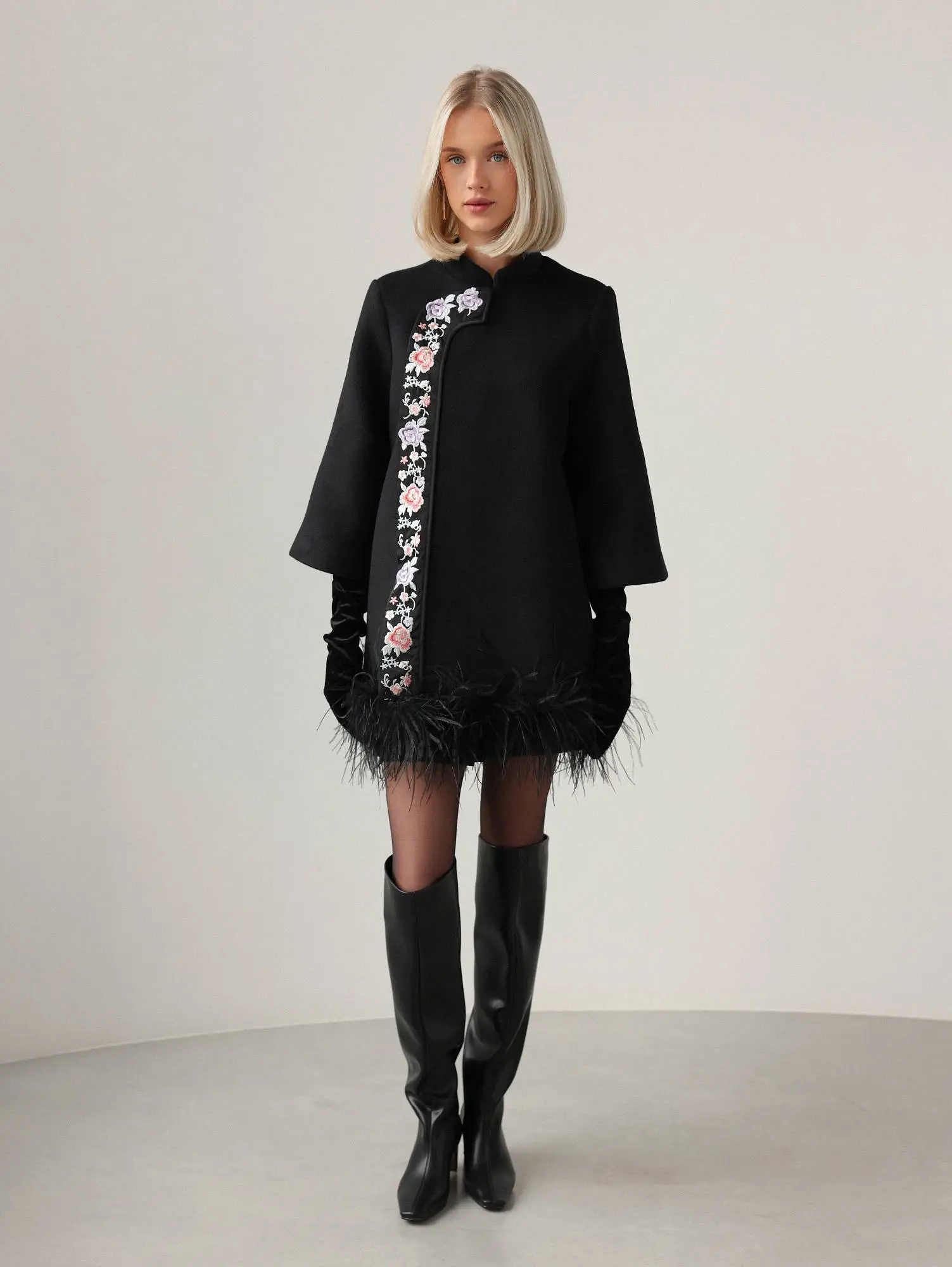 Пальто (M (44RU) чёрный). Избражение № 1