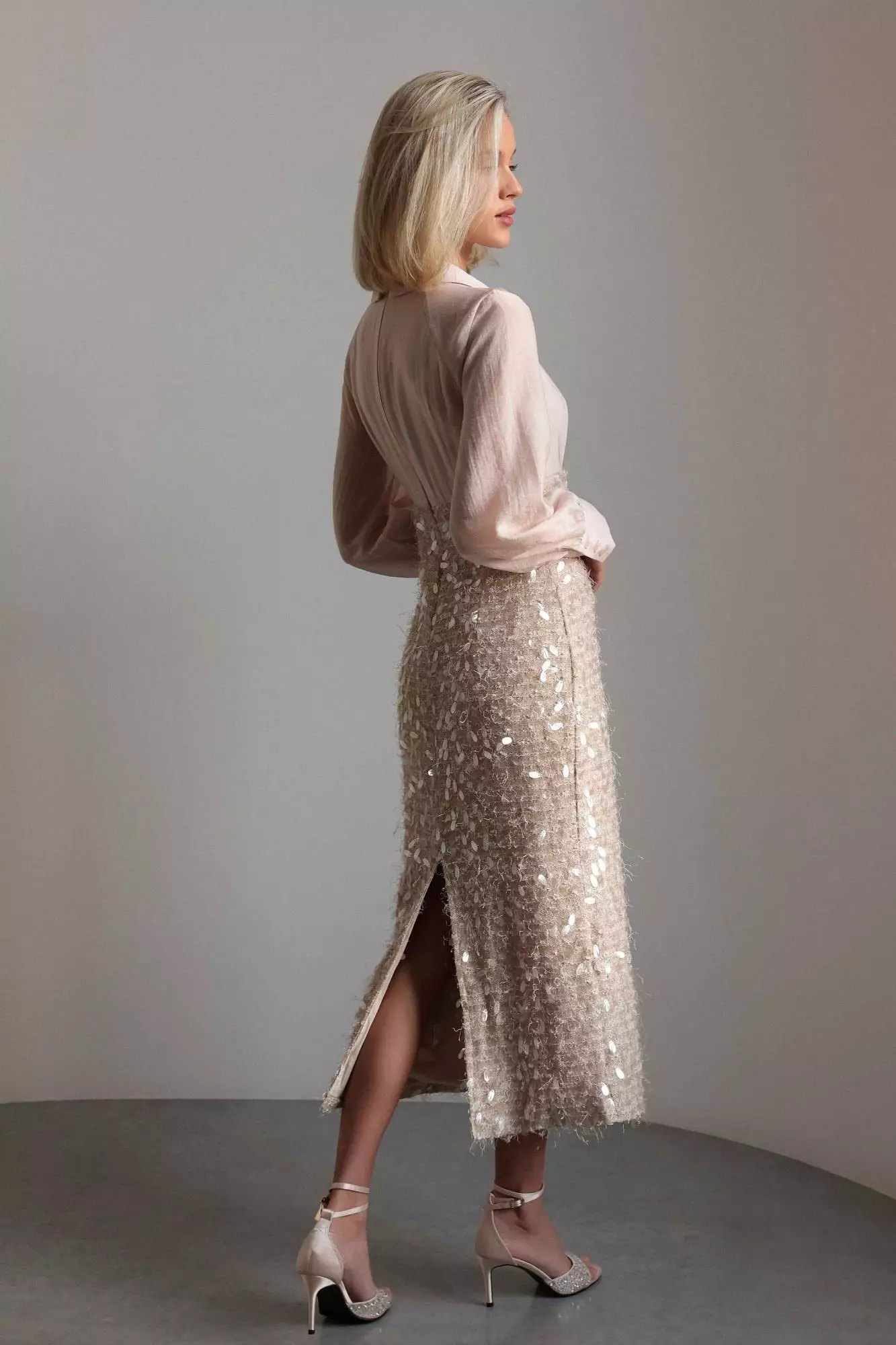 Платье (S (42RU), пудровый). Избражение № 4