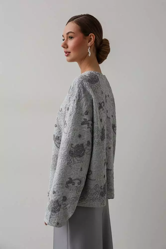 Жакет (L (46RU), серый). Изображение № 2