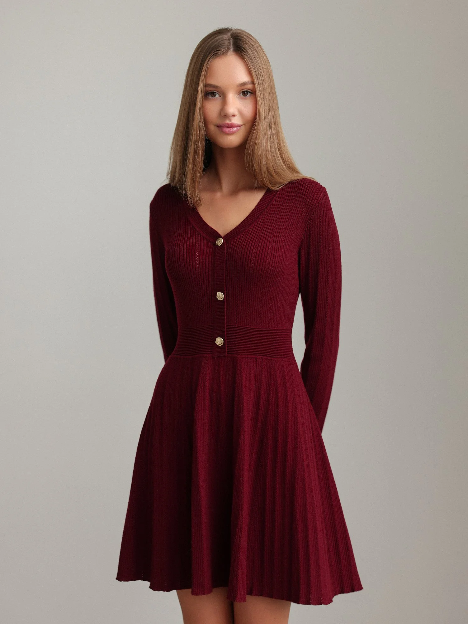 Платье  (L (46RU), винный). Избражение № 1