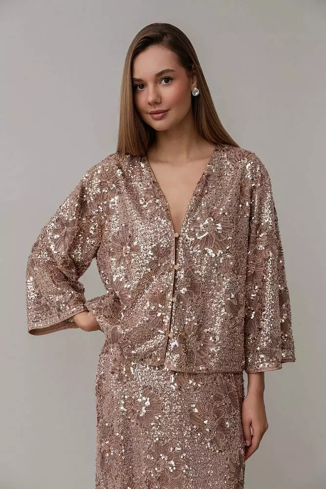 Жакет (S (42RU), медный). Изображение № 4