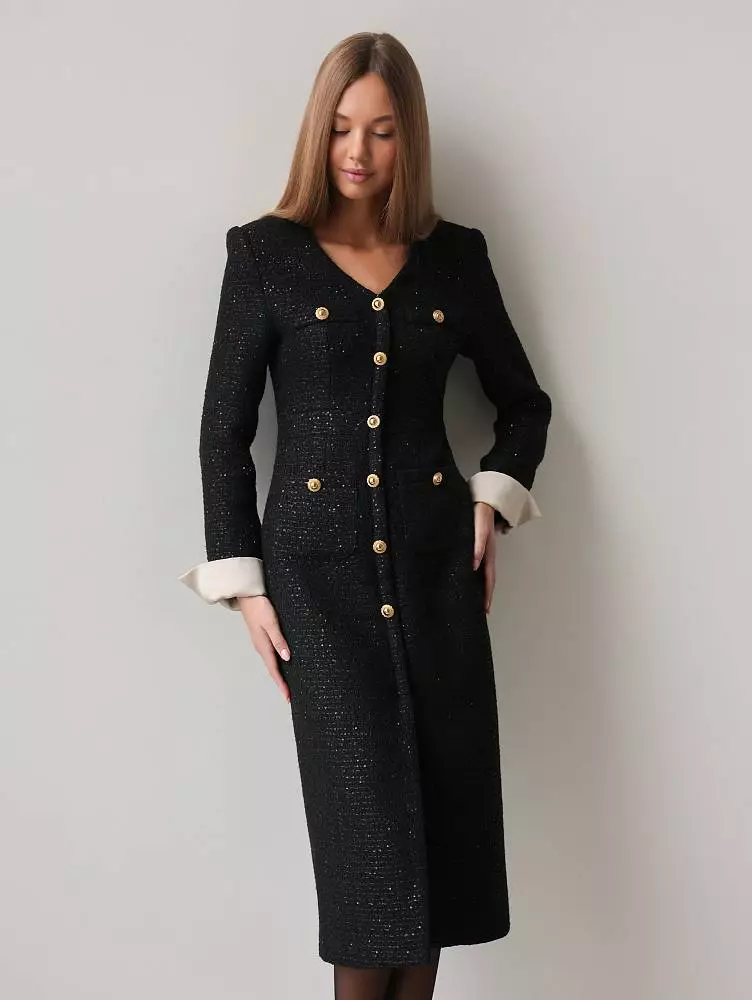 Платье (S (42RU), чёрный). Изображение № 6