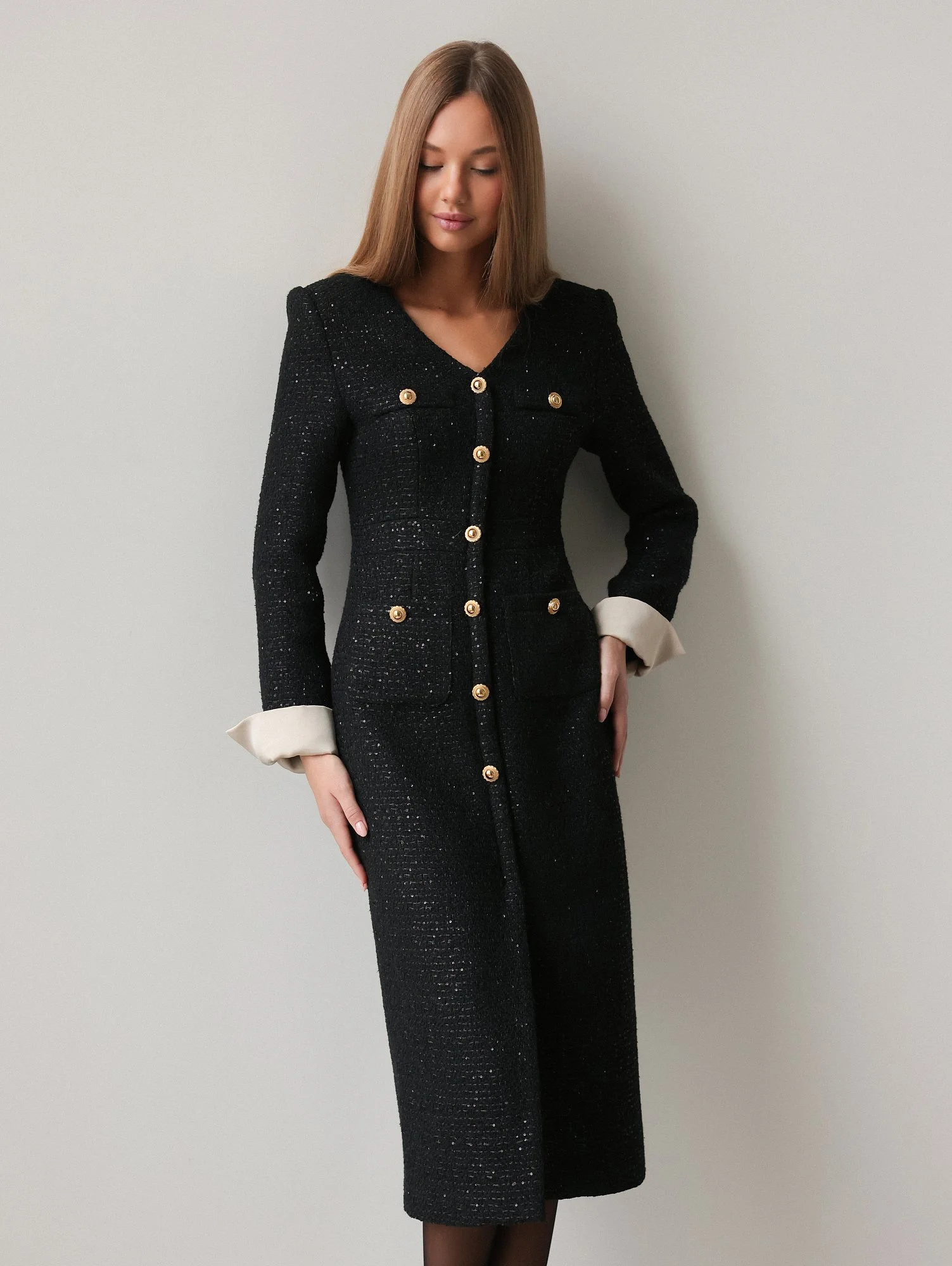 Платье (S (42RU), чёрный). Избражение № 6