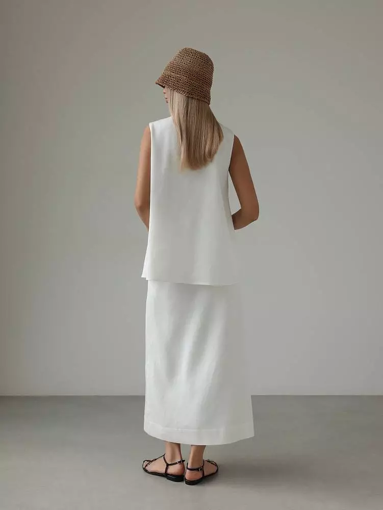 Костюм: топ и юбка (M (44RU), белый). Изображение № 5