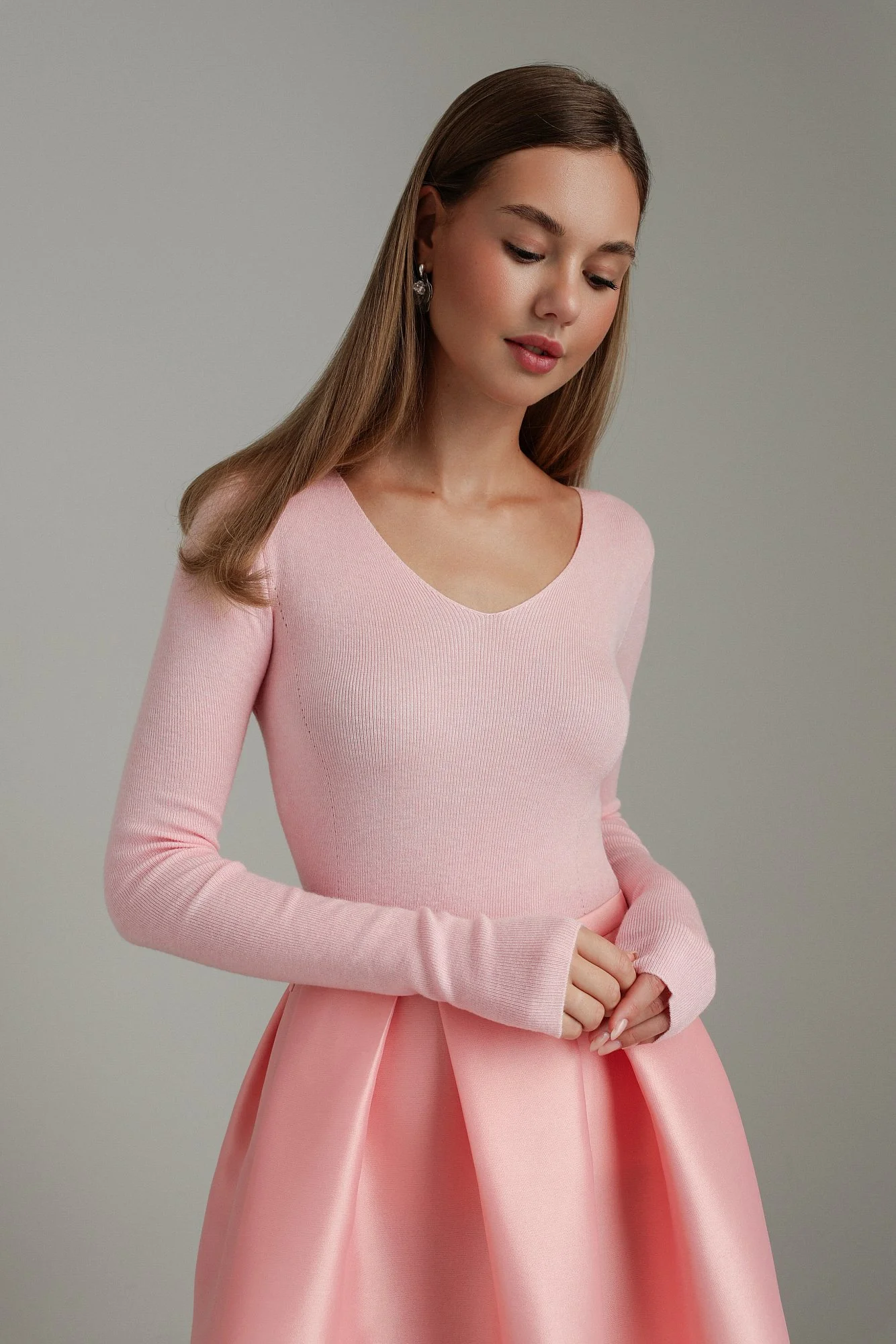 Джемпер (M (44RU), нежно-розовый). Избражение № 1