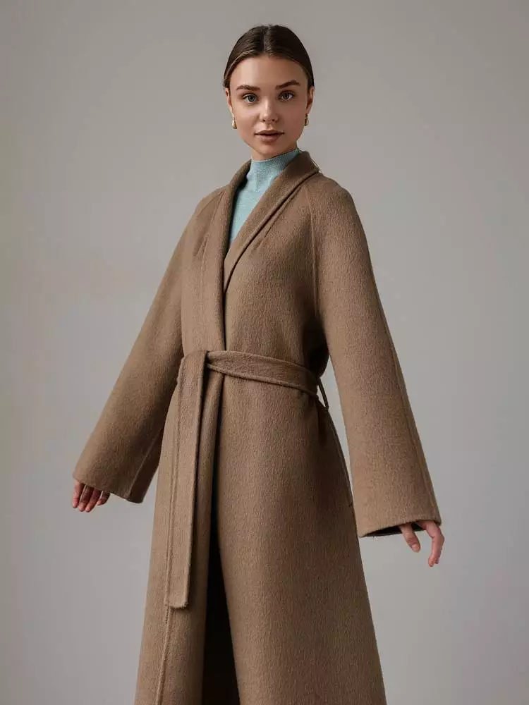 Пальто (onesize (42-46RU) бледно-коричневый). Изображение № 3