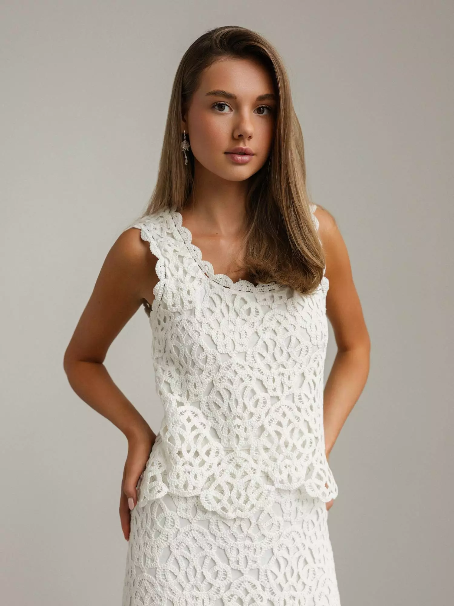 Топ (S (42RU), белый). Избражение № 1