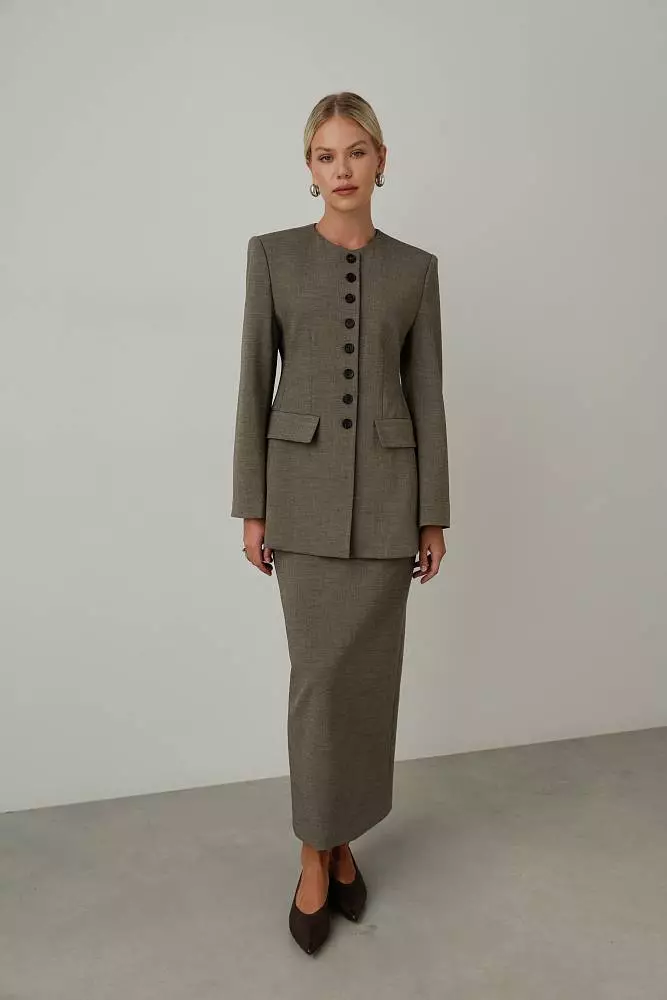 Пиджак (M (44RU), светло-коричневый). Изображение № 1