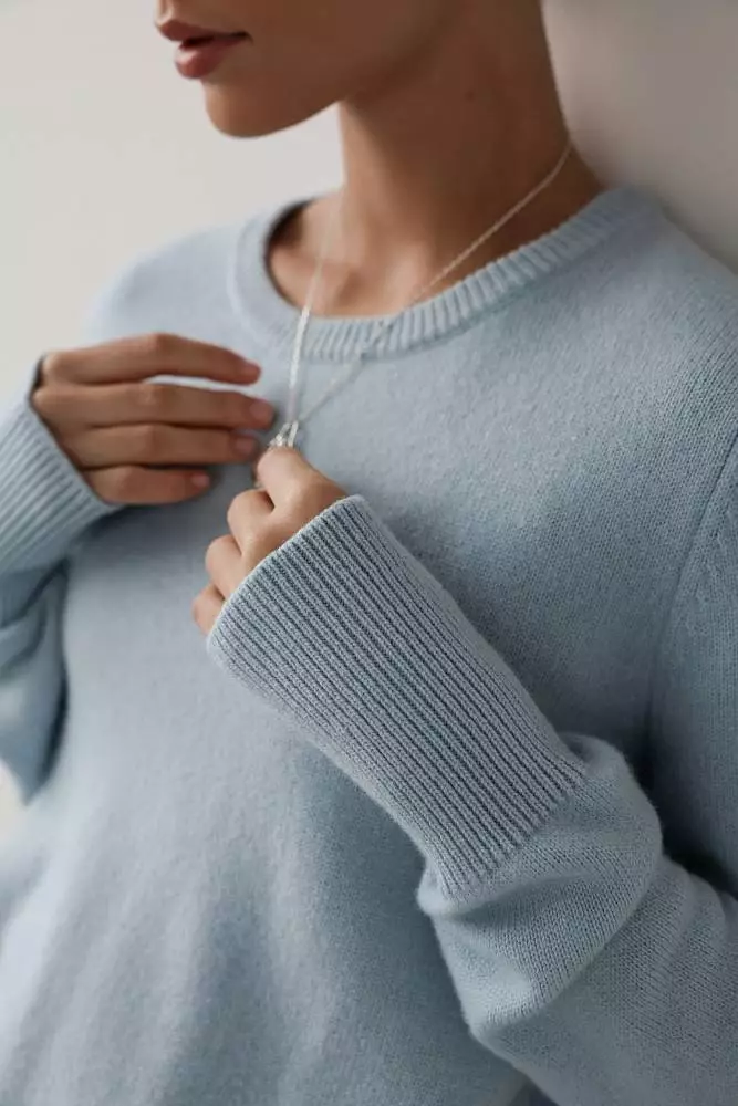 Свитер (L (46RU), голубой). Изображение № 3