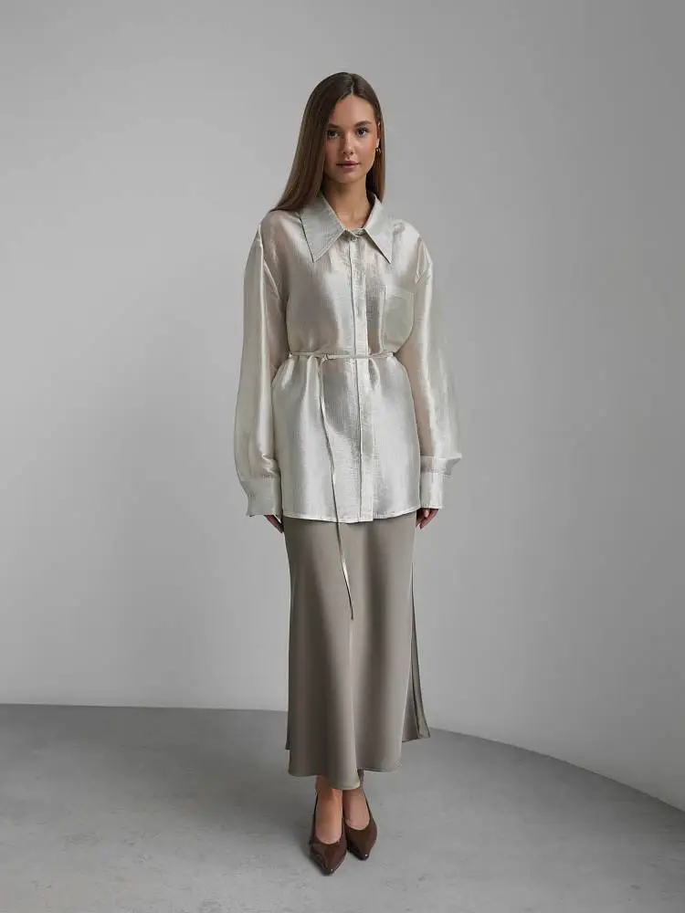 Рубашка (onesize (42-46RU), серая олива). Изображение № 2