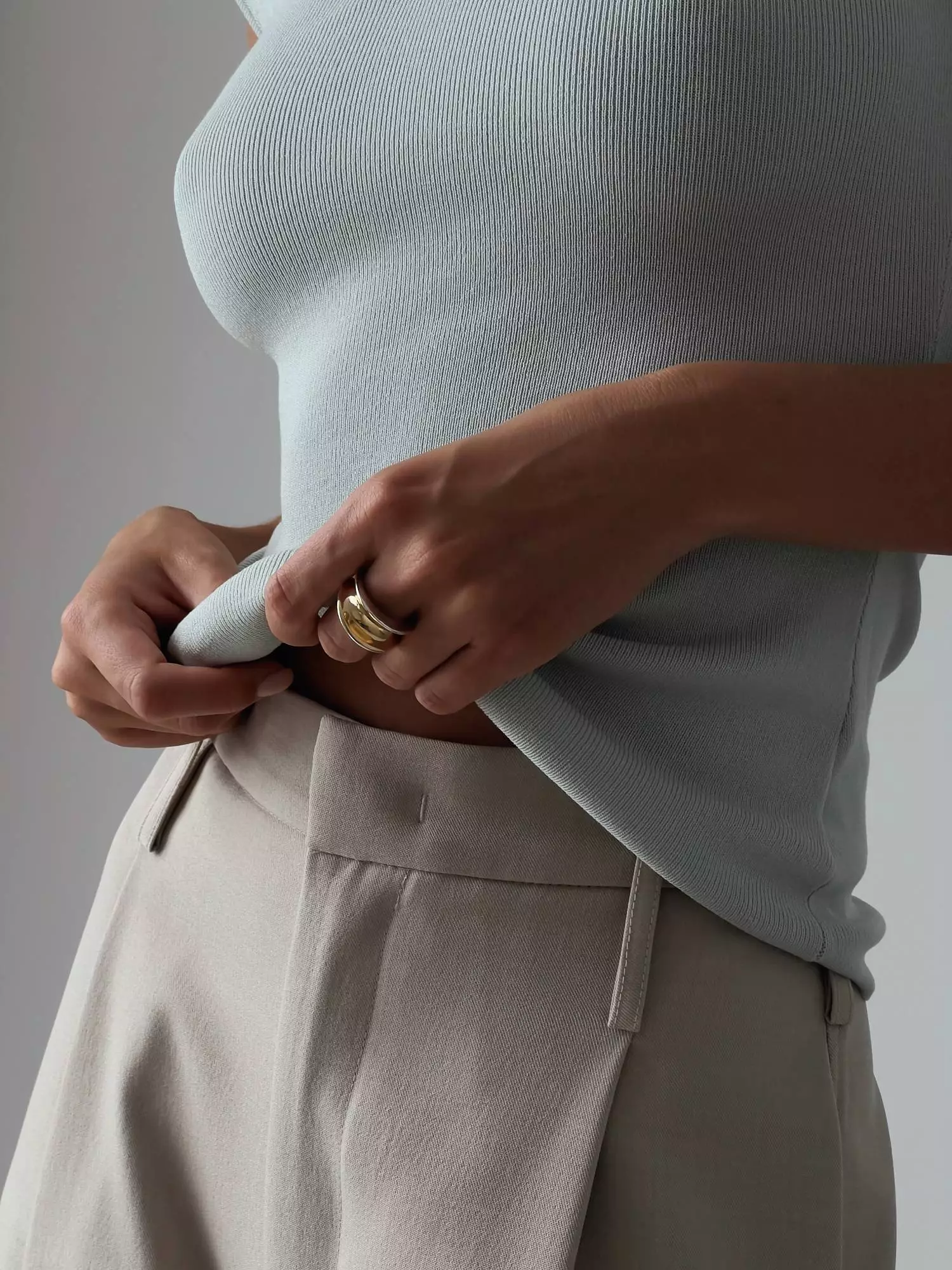 брюки (L, светло-бежевый). Избражение № 3