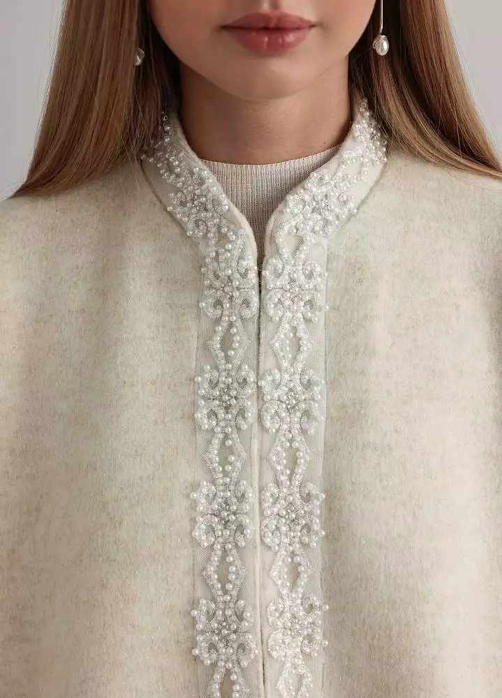 Накидка (onesize (42-46RU), светло-бежевый). Изображение № 5