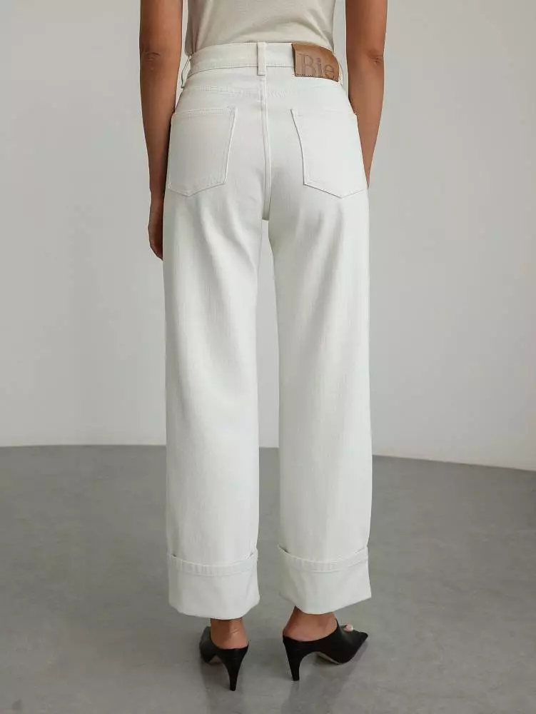 Джинсы (L (46RU), слоновая кость). Изображение № 4