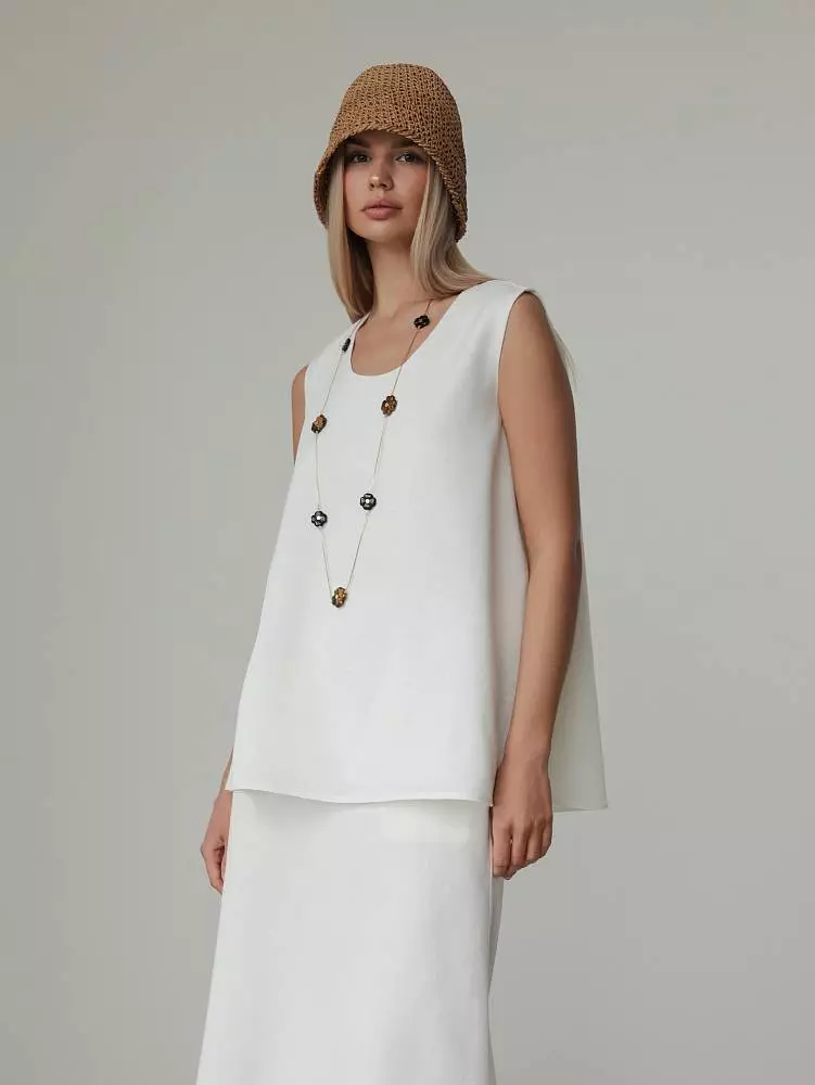 Костюм: топ и юбка (M (44RU), белый). Изображение № 2