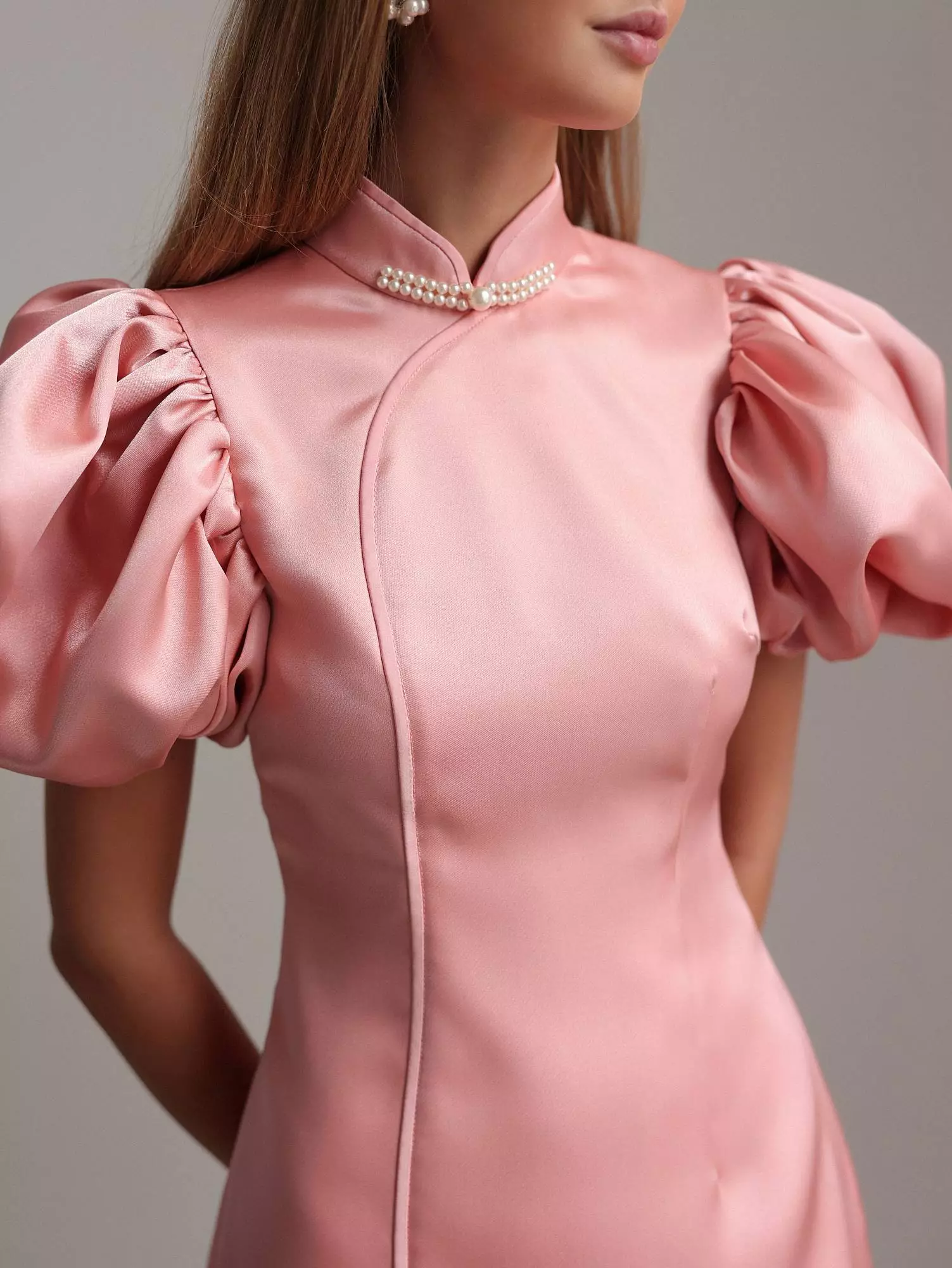 Платье (S (42RU), нежно-розовый). Избражение № 3