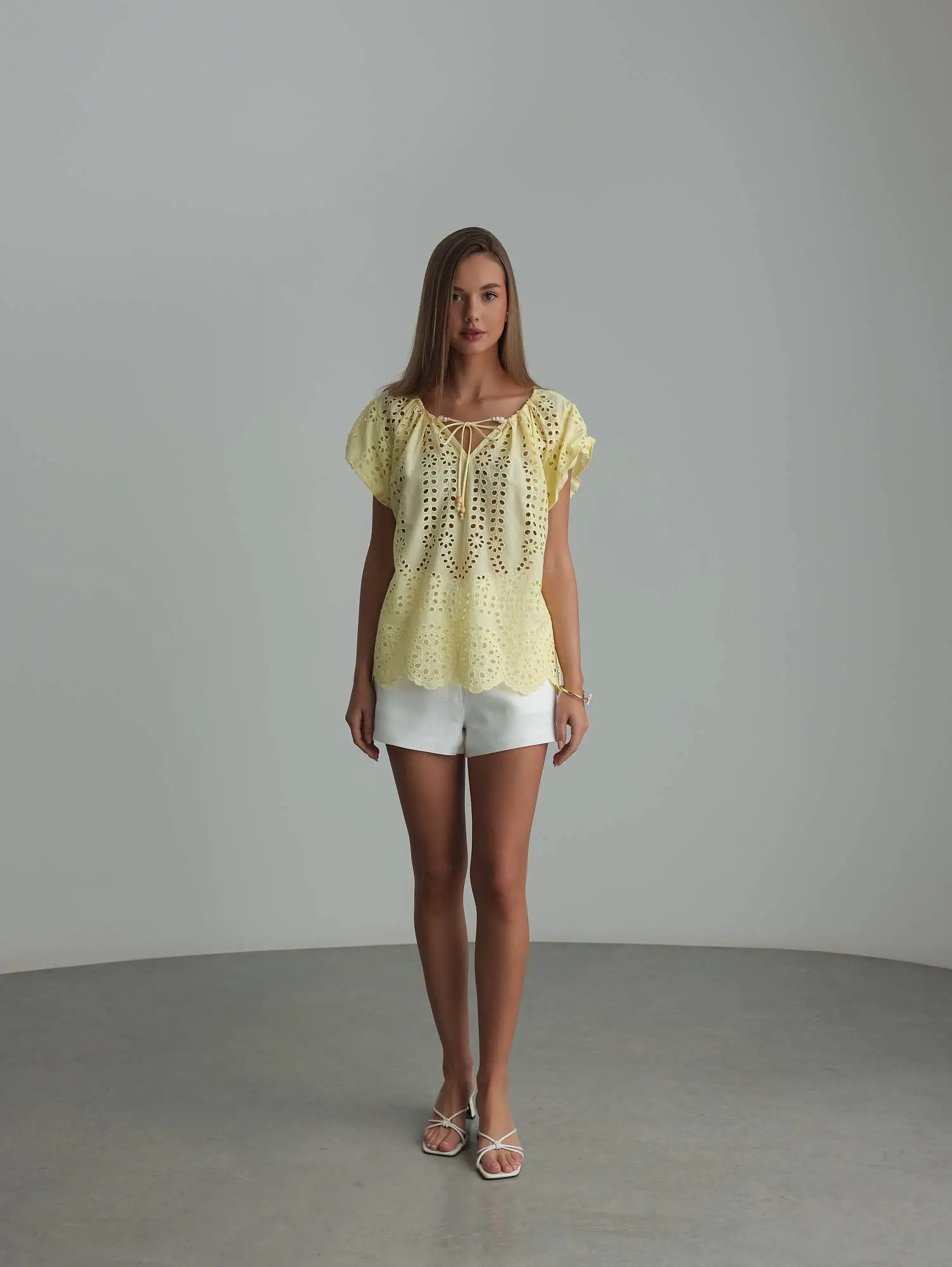 Топ (L (46RU), нежно-жёлтый). Избражение № 2
