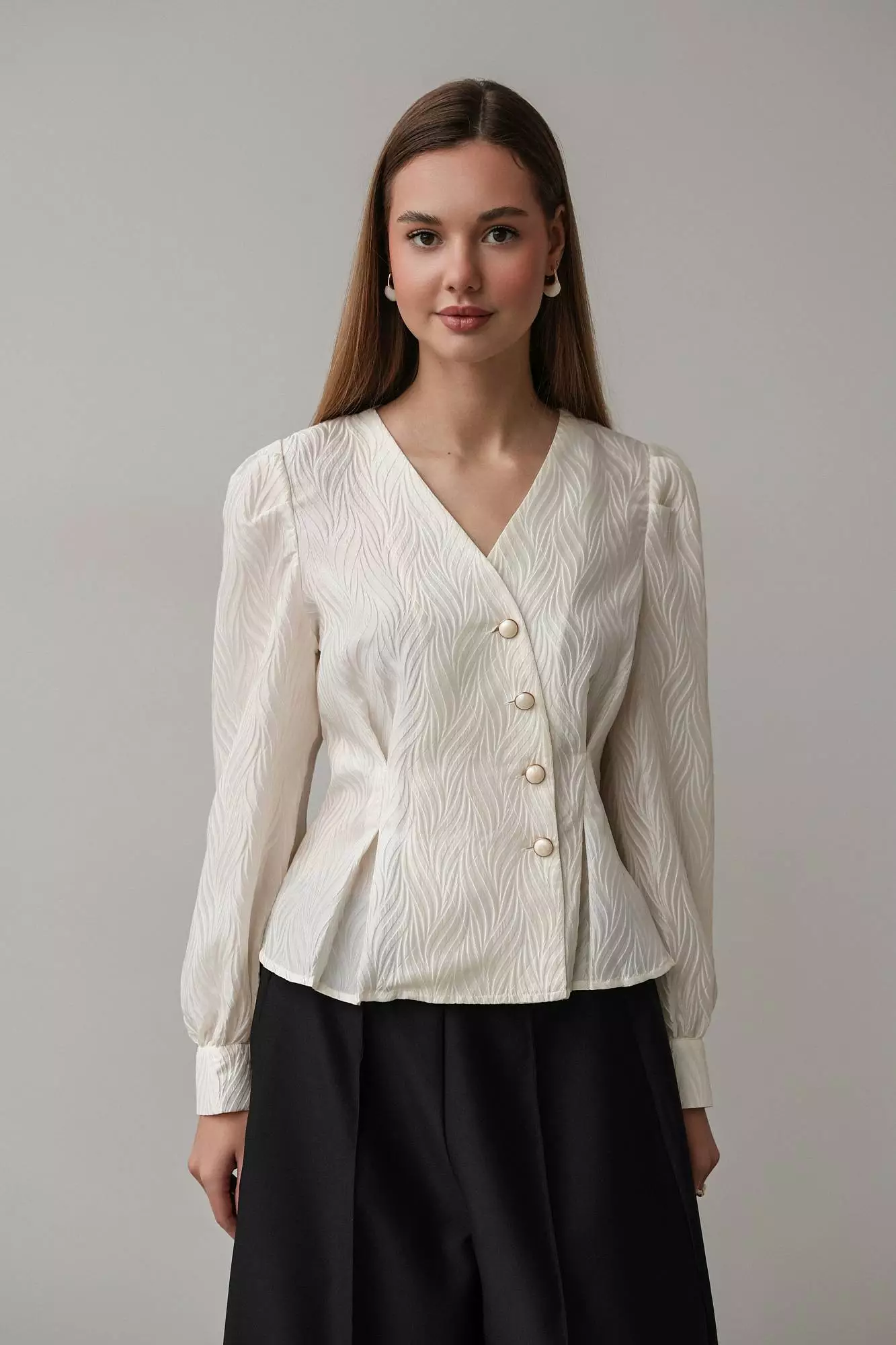 Блуза (S (42RU), молочный). Избражение № 1