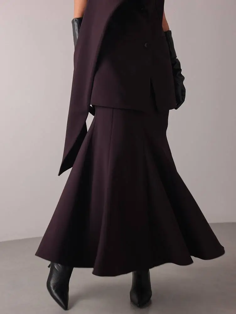 Юбка (S (42), тёмно-сливовый). Изображение № 4