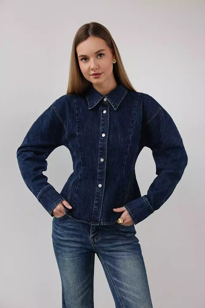 Рубашка (S (42RU), синий). Изображение № 1