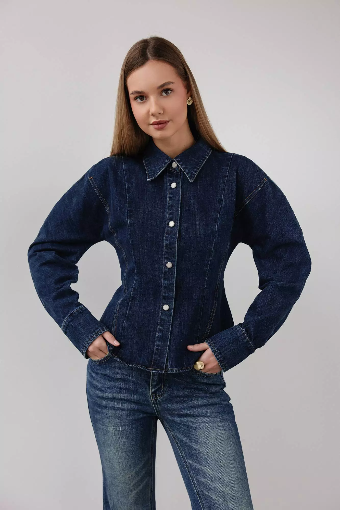 Рубашка (S (42RU), синий). Избражение № 1