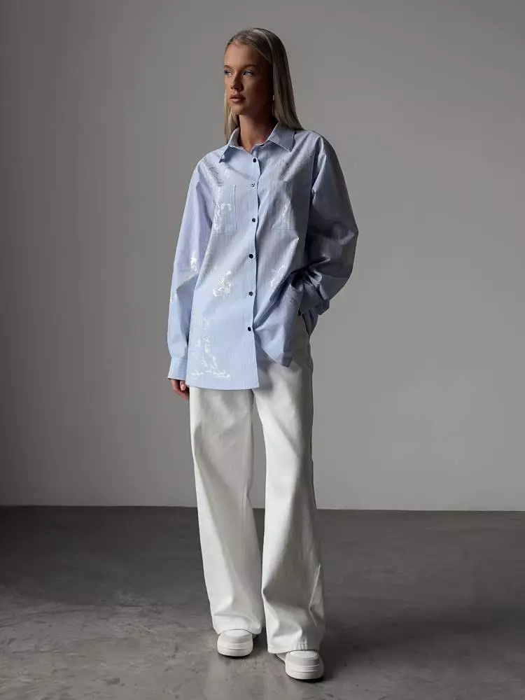 рубашка (M, голубой). Изображение № 2