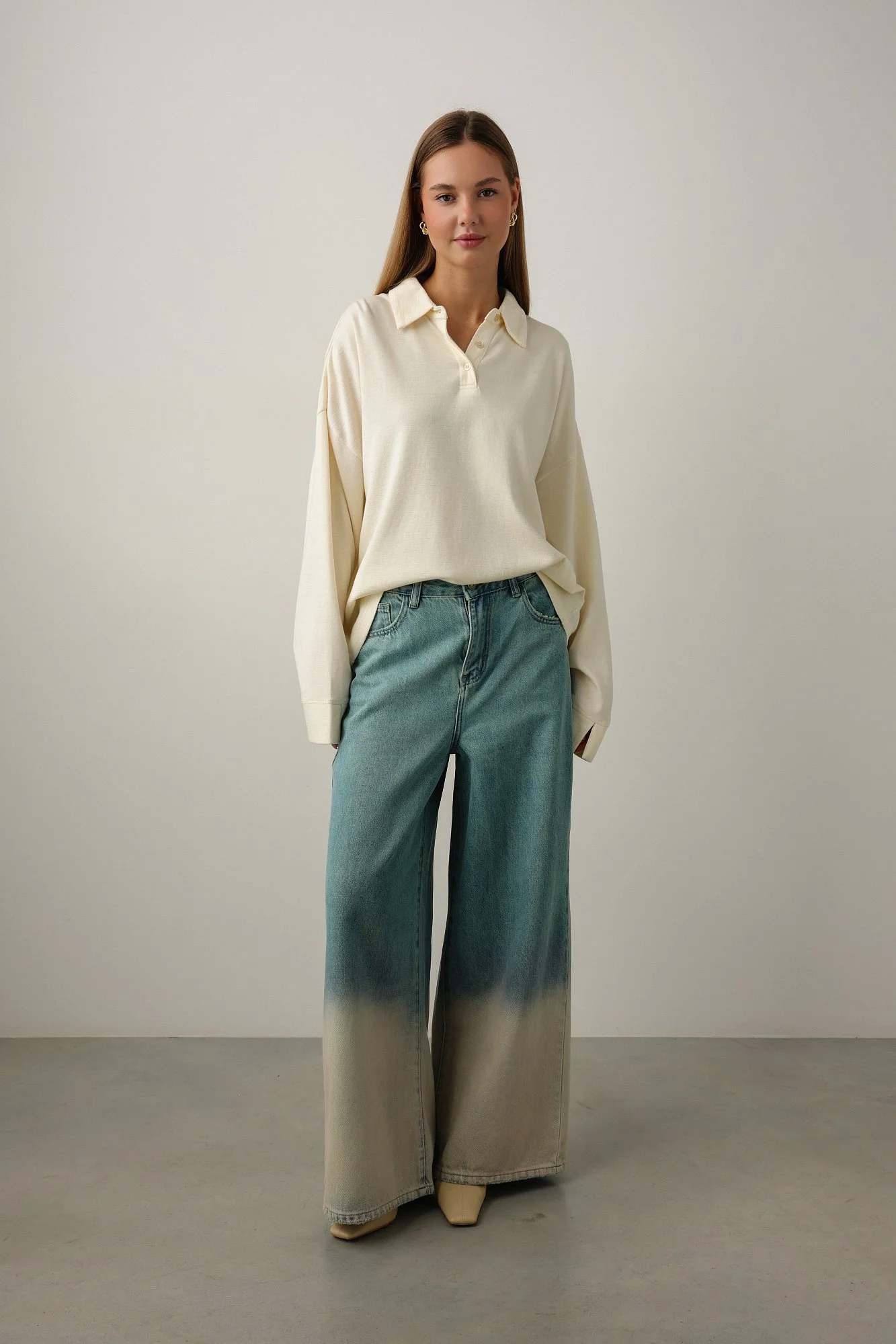 Джинсы (L (46), бирюзовый). Избражение № 1