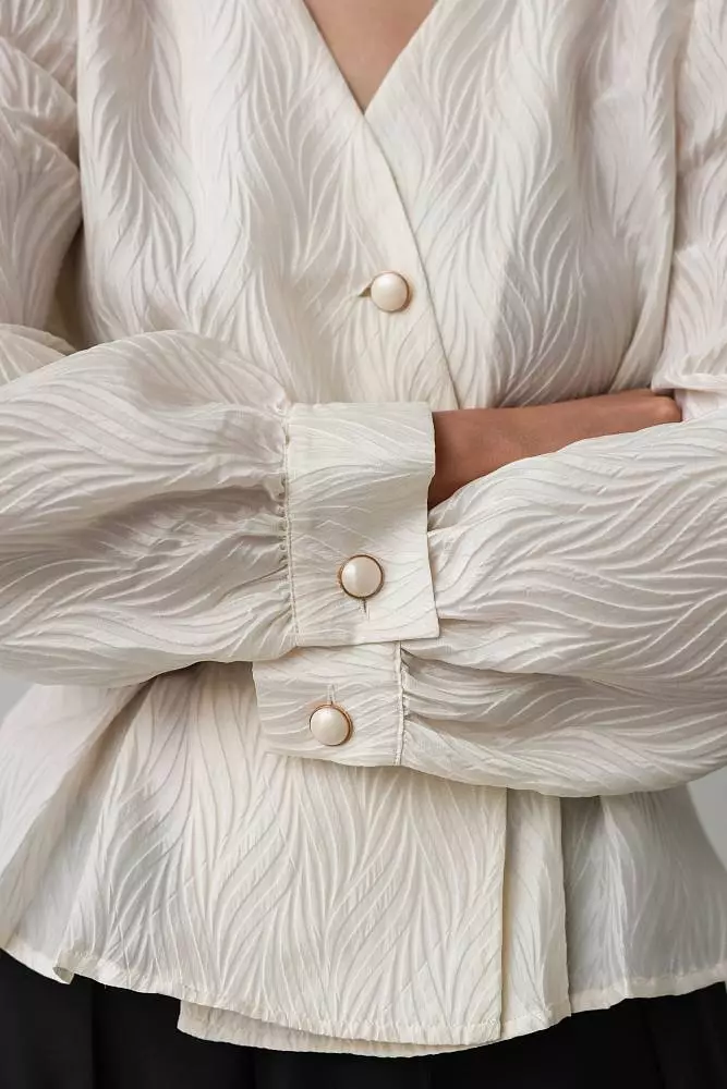 Блуза (S (42RU), молочный). Изображение № 4